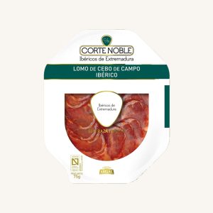 Corte Noble (Argal) Lomo (cured loin) 50% Ibérico de cebo de campo – from Extremadura, pre-sliced 75 gr
